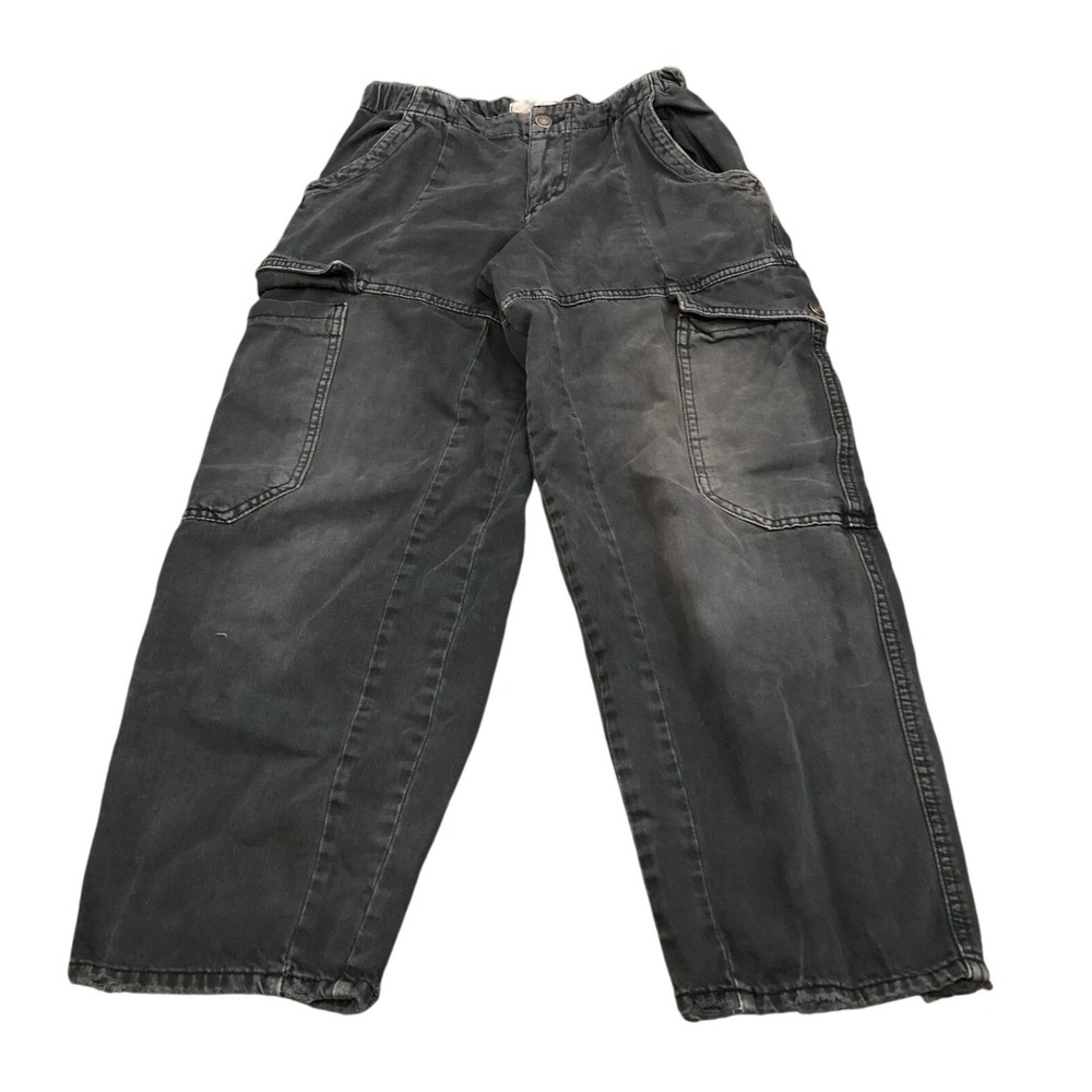 Free‎ People We The Free Cargo Pants Womens XS Black Baggy Utility OB1413289